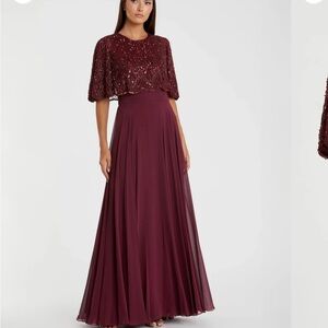 MAC DUGGAL SZ 4 Elegant Sequin Gown formal nwt prom